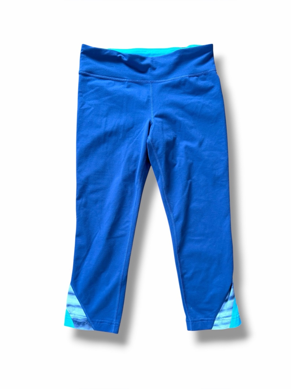 Under Armour Capri Leggings Blue Size Small Yoga Workout Gym Athleisure